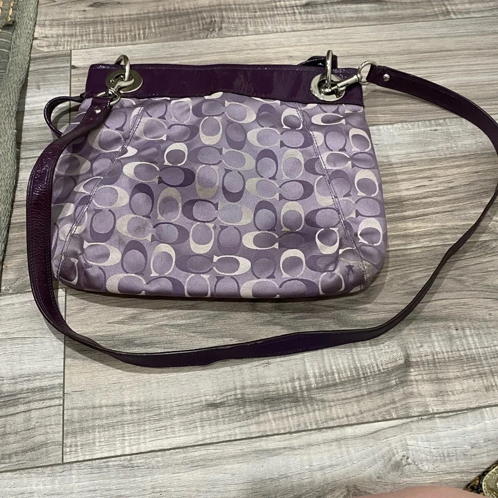 Purple Coach Crossbody - Picture 8 of 9